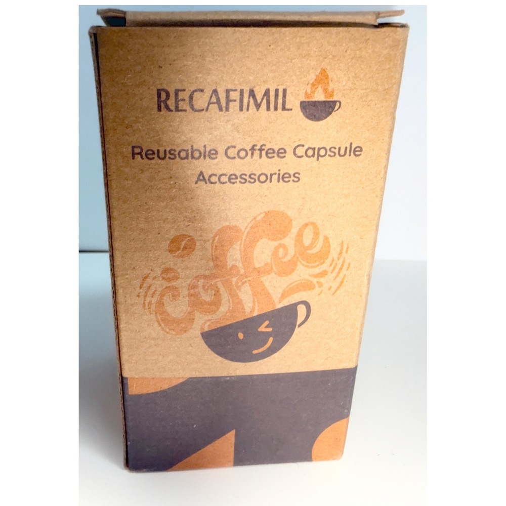RECAFIMIL Reusable Coffee Capsule Stainless Steel Filter Basket Kit New